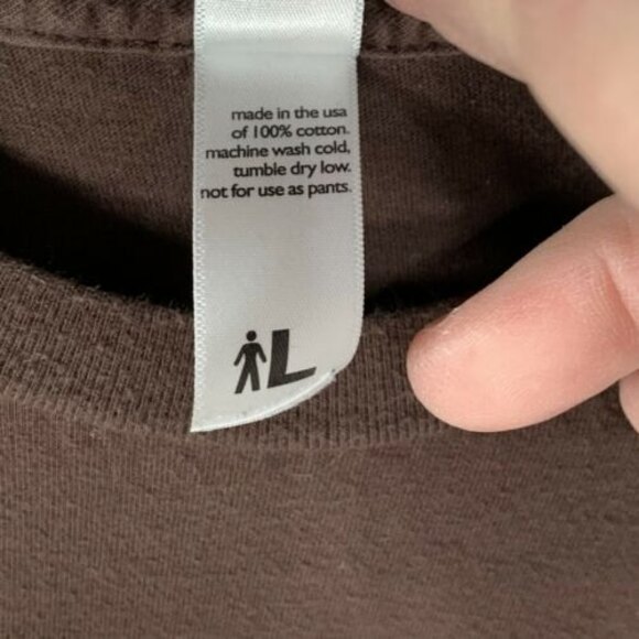 Shirt.Woot! Size Large Birds Book Brown T Shirt Short Sleeve - Picture 3 of 6